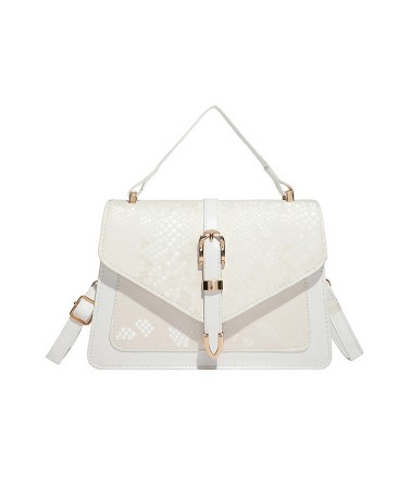 Snake Pattern Square Crossbody Bag