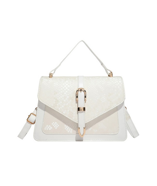 Snake Pattern Square Crossbody Bag