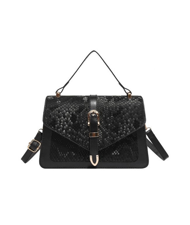 Snake Pattern Square Crossbody Bag