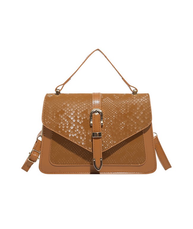 Snake Pattern Square Crossbody Bag