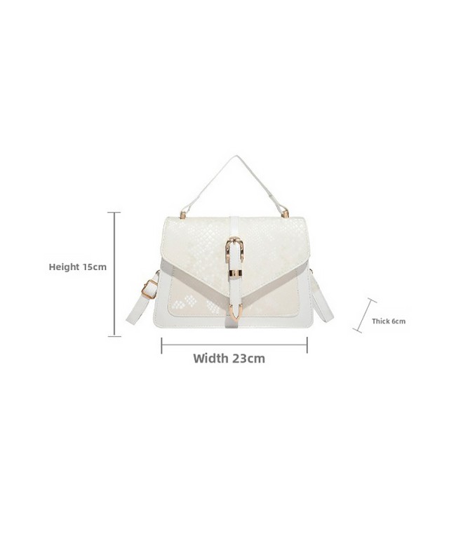 Snake Pattern Square Crossbody Bag
