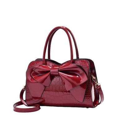 Bowknot Stone Pattern Handbag