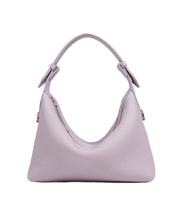 Lychee Pattern Leather Crossbody Bag