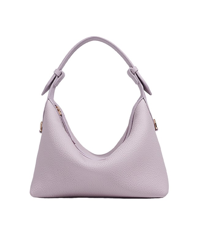 Lychee Pattern Leather Crossbody Bag