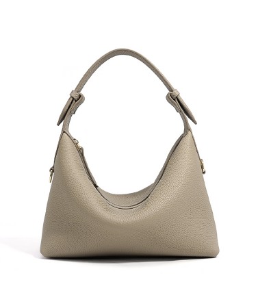Lychee Pattern Leather Crossbody Bag