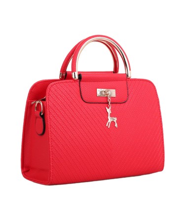 Solid Color Leather Women's Handbag