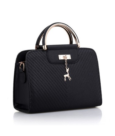 Solid Color Leather Women's Handbag