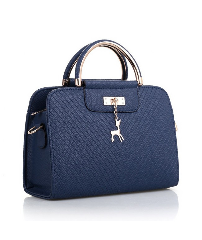 Solid Color Leather Women's Handbag
