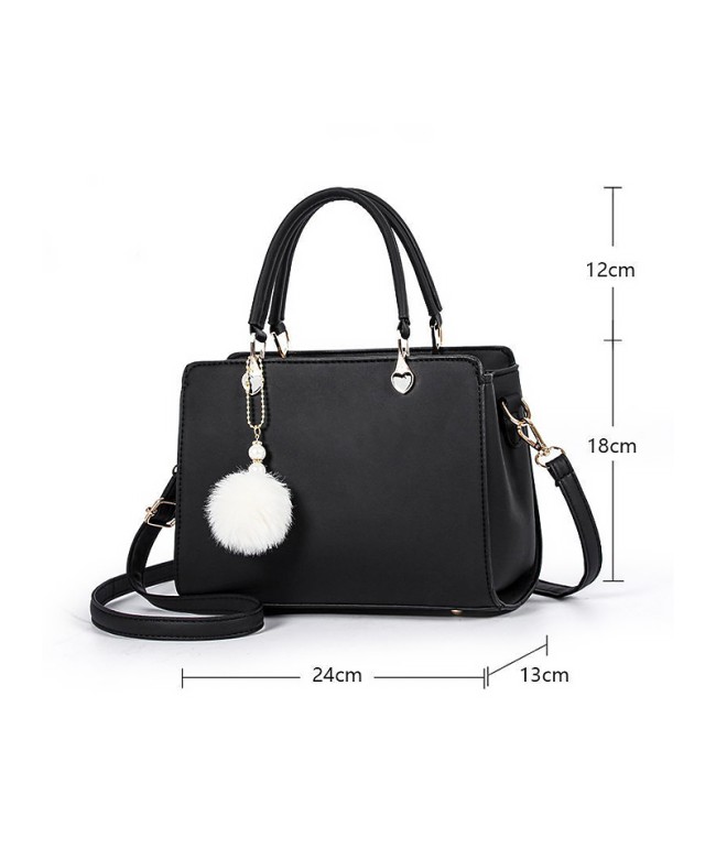 Solid Color Leather Women's Handbag