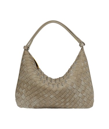 Suede Woven Handbag
