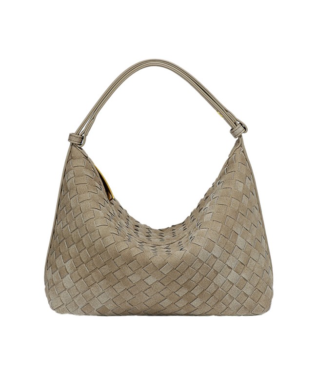 Suede Woven Handbag