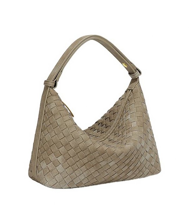 Suede Woven Handbag