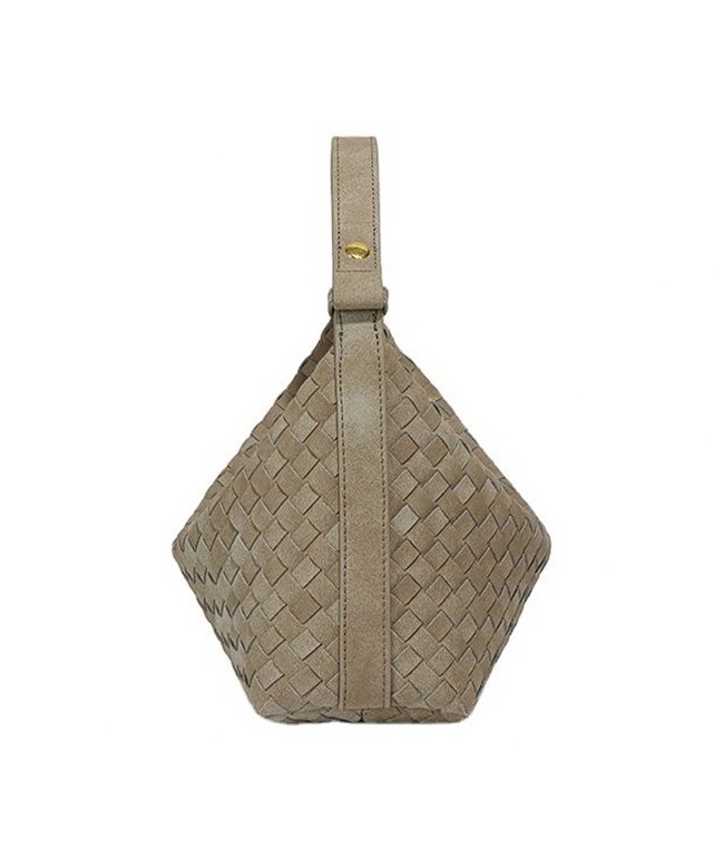 Suede Woven Handbag
