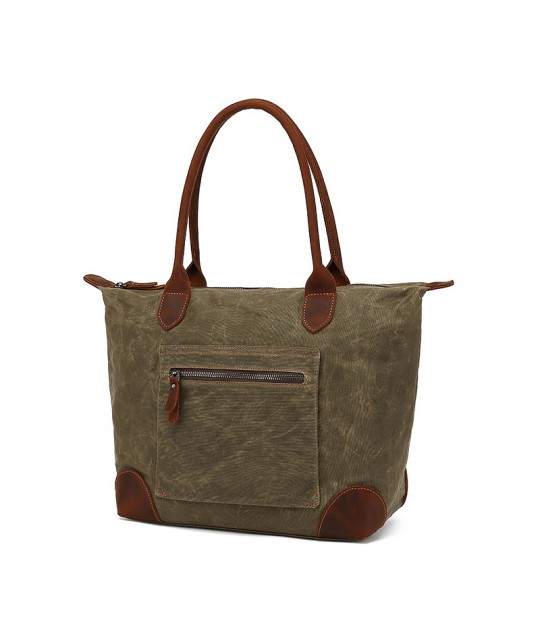  Casual Waxed Canvas Shoulder Bag