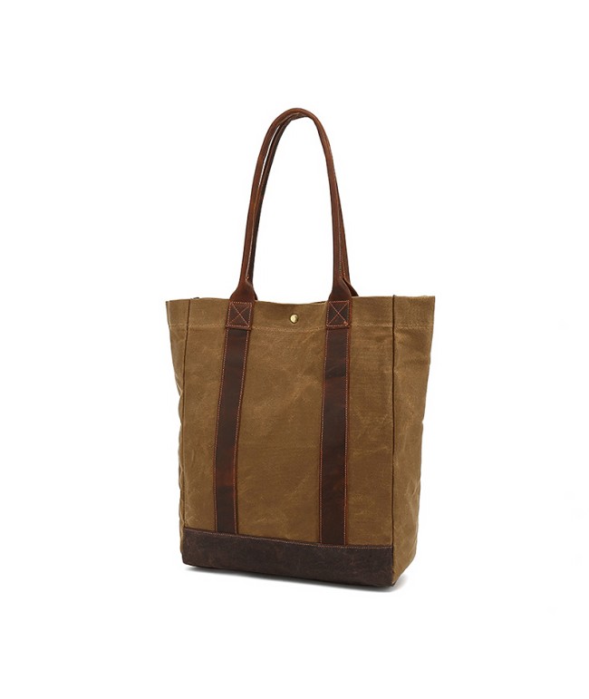 Casual Waxed Canvas Handbag