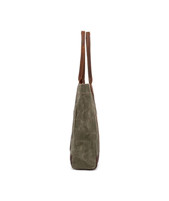 Casual Waxed Canvas Handbag
