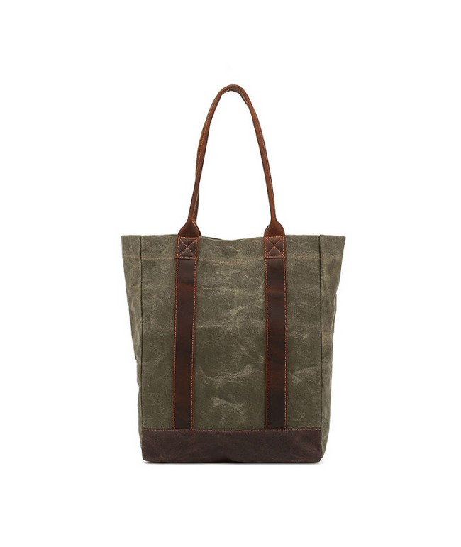 Casual Waxed Canvas Handbag