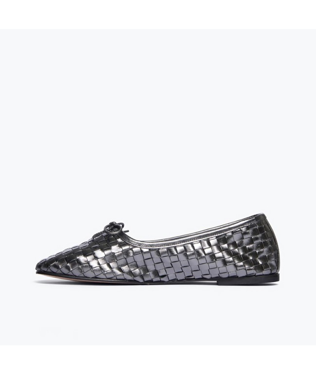 Woven Mary Jane Flats