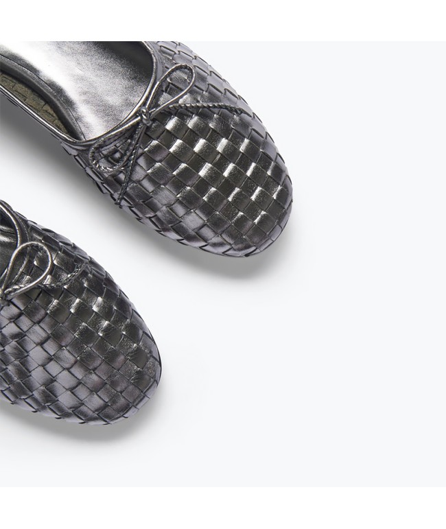 Woven Mary Jane Flats