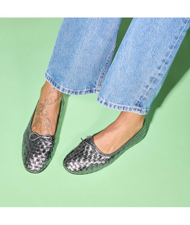 Woven Mary Jane Flats