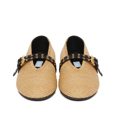 Woven women's flat shoes