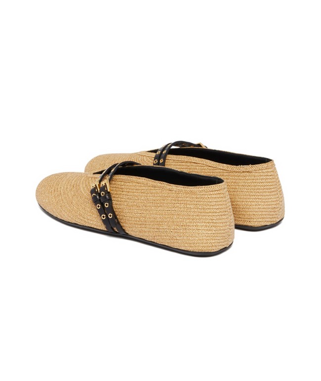 Woven women's flat shoes