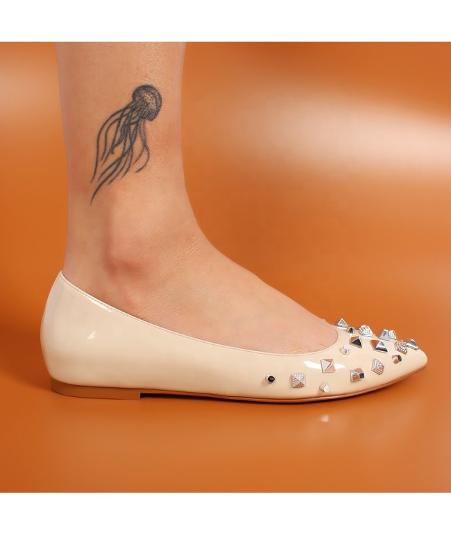 Casual Studded Flat Shoes