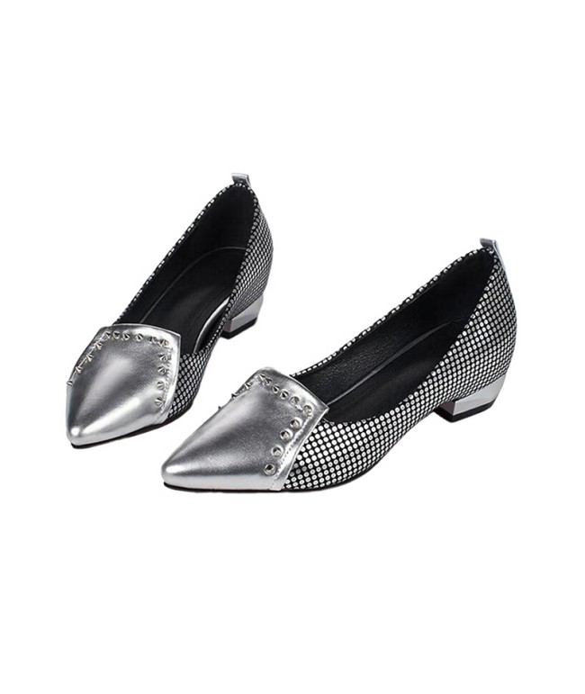 Silver Studded Flats