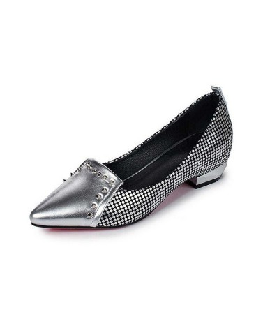 Silver Studded Flats