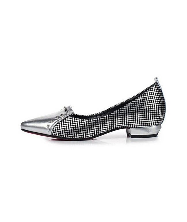 Silver Studded Flats