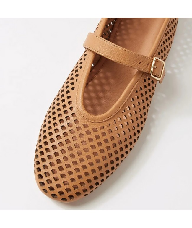 Woven Mesh Flat Shoes