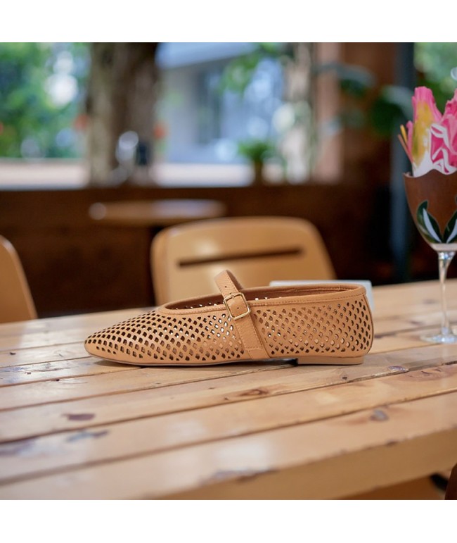 Woven Mesh Flat Shoes