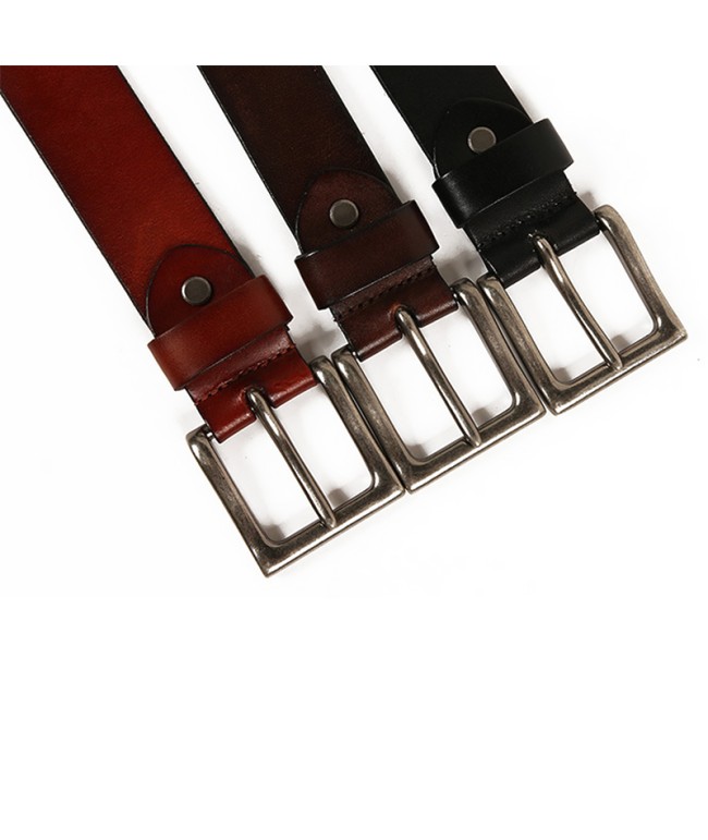 Women's Studded Wide Buckle Leather Belt