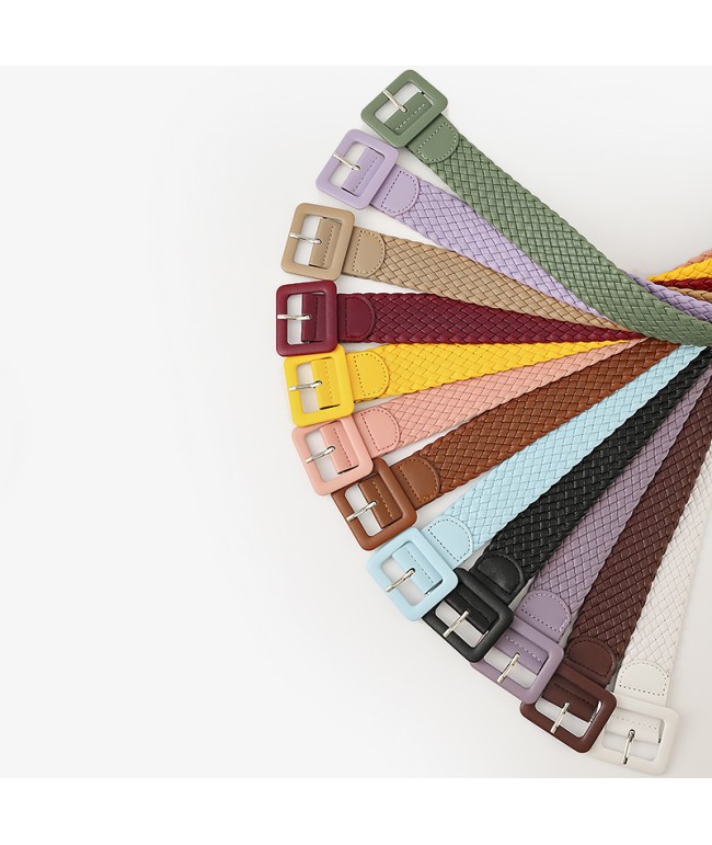Women's Woven Wide Belt