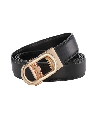 Women's Automatic Buckle Leather Belt