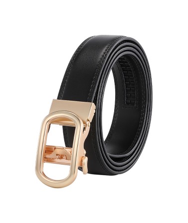 Women's Automatic Buckle Leather Belt