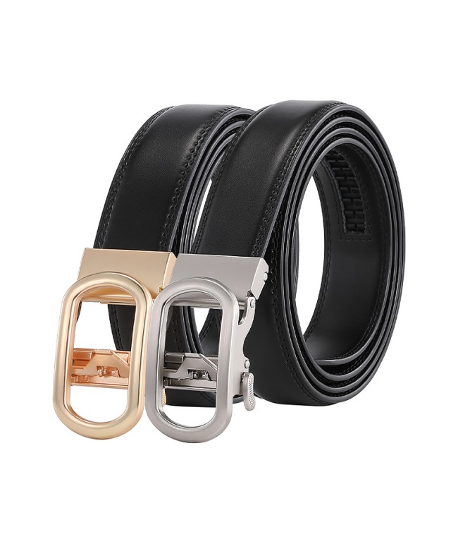 Women's Automatic Buckle Leather Belt