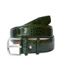 Crocodile-Pattern Belt