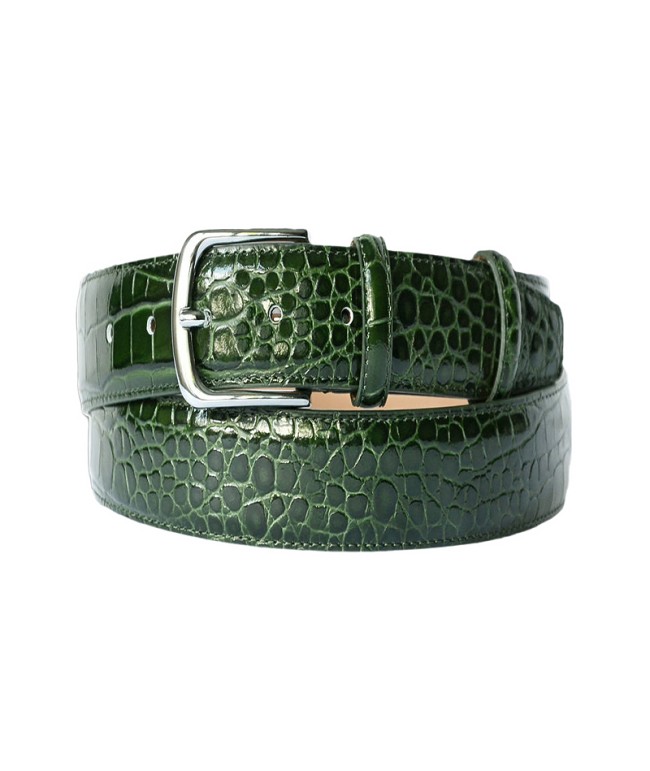 Crocodile-Pattern Belt