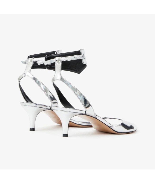 Pointed Toe Open Heel High Heel Sandals