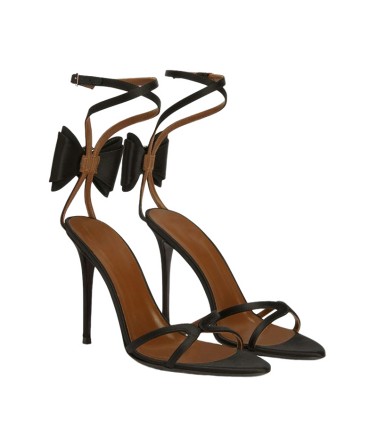 High-heeled bow sexy sandals