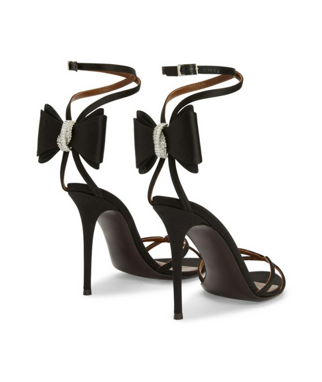 High-heeled bow sexy sandals
