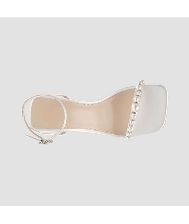 Elegant Pearl High Heel Sandals