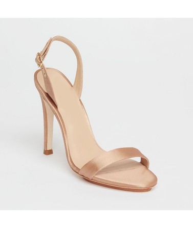 Satin High Heel Sandals