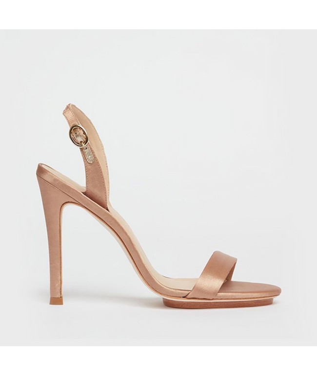Satin High Heel Sandals