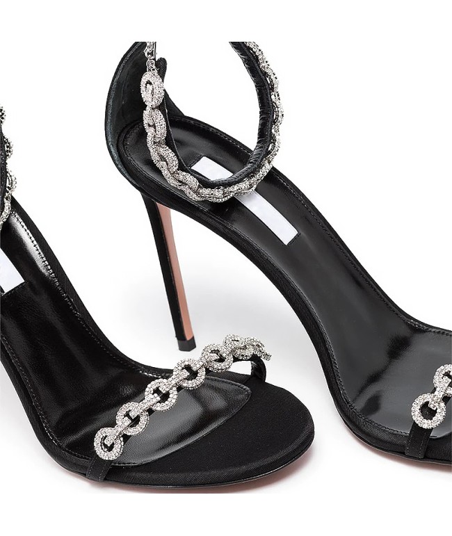 Crystal Open-Toe Sandals