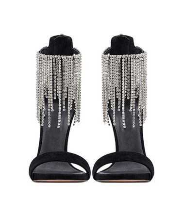 Sparkling Tassel High Heels