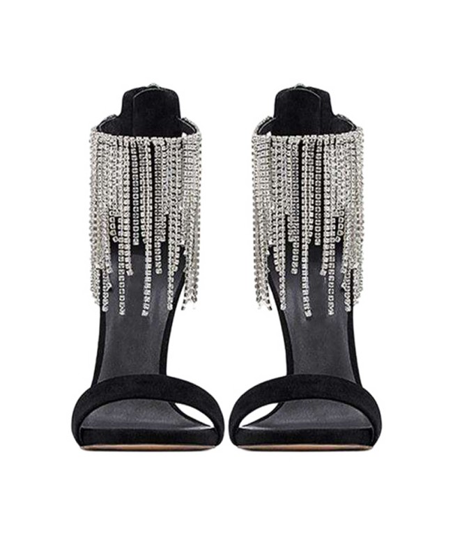 Sparkling Tassel High Heels