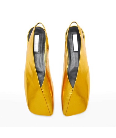Pure Color Open-Back Flat Sandals