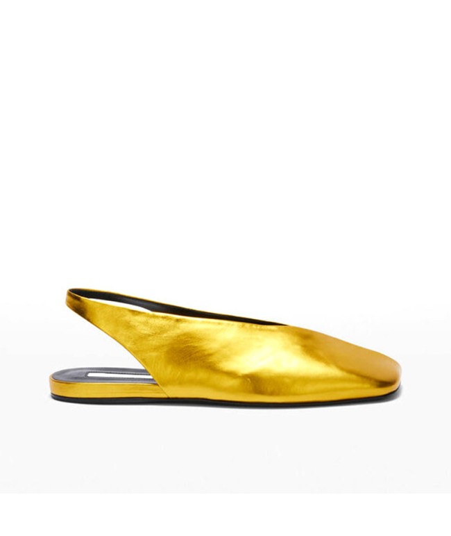 Pure Color Open-Back Flat Sandals